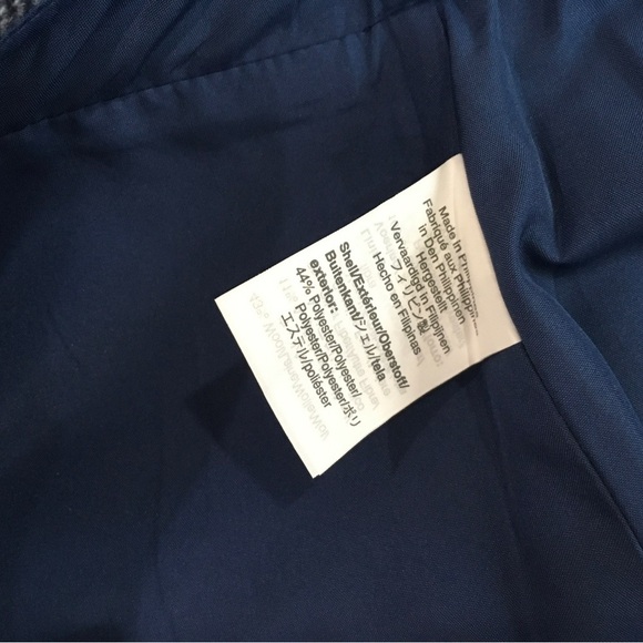 J.Crew Mercantile mini skirt Navy Blue Plaid Wool with Ruffle size 14 new - Picture 6 of 6